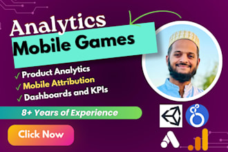 setup mobile game analytics and attribution, mixpanel, amplitude, and firebase