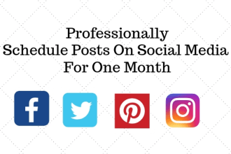 be facebook, instagram, pinterest social media marketing manager