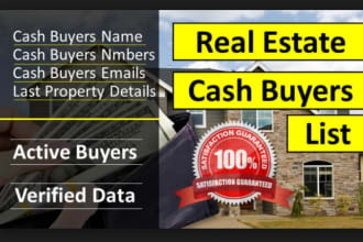 active cash buyer leads for real estate  investors USA and owner lead