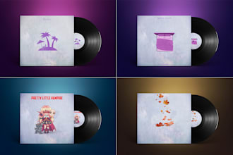 design minimal album and single cover art