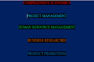 do comprehensive economics, human resource management