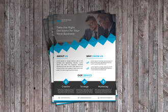 design one page full color flyer design