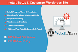 customize any wordpress website