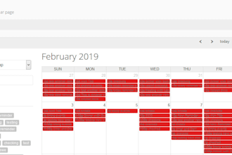 do full calendar js to maintain your reminders,events etc