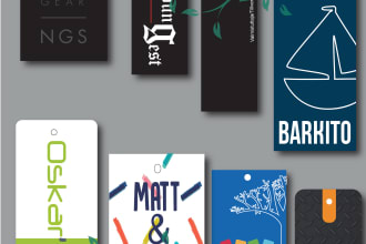 clothing hang tag and label design