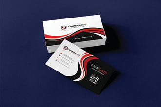create professional and modern business card designs