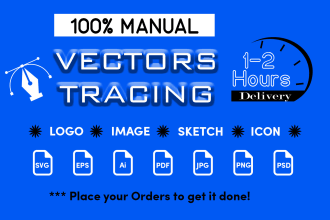 vectorize, redraw, trace, recreate your logo or image