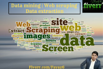 do data extraction, mining, internet research, web scraping