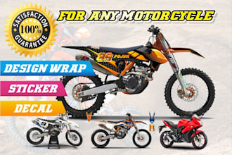 design wrap decal sticker motorcycle