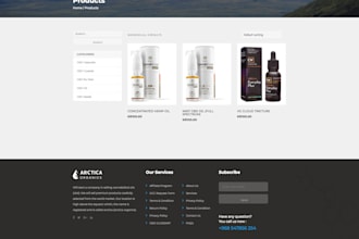 develop wordpress website with woocommerce