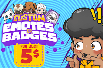 draw streamers unique and personalized emotes and badges
