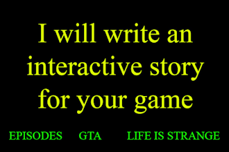 craft an immersive interactive story for your game