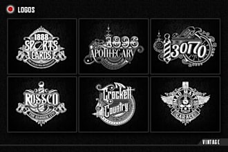 design legendary vintage logo design