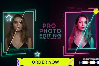 do professional background removal and custom social media designs