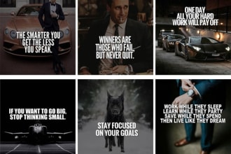 design motivational and success quotes in 12 hours