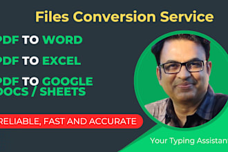 convert PDF to word or excel manually