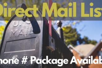 build you a direct mail list based on city or county