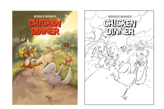 convert your image into vector line art illustration
