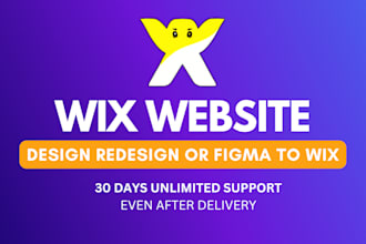 wix website design redesign or convert figma to wix website