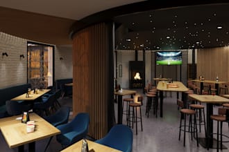 make a visualization of bar or restaurant