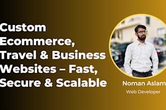 build ecommerce, traveling and many other websites