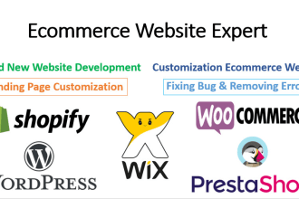 fix your shopify  ecommerce website and do shopify bug fixing