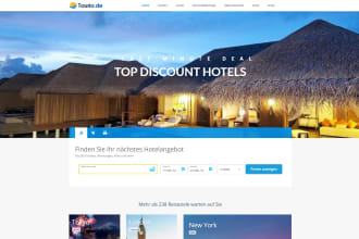 create a full automatic travel affiliate website