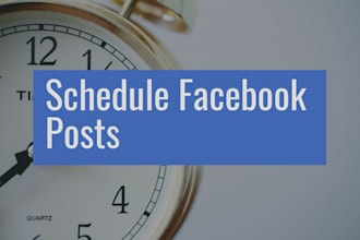 schedule facebook posts for your business page