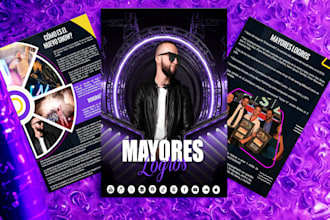 design clickable epk, press kit, media kit, one sheet