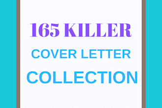 give 165 professional editable cover letter