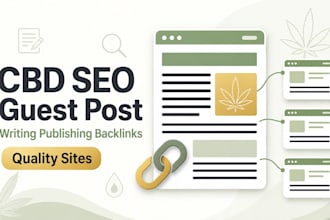write and publish cbd blog guest post with SEO backlink services