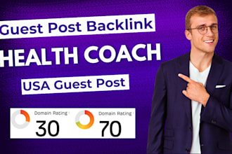 publish health coach article with USA guest post backlink for targeted SEO
