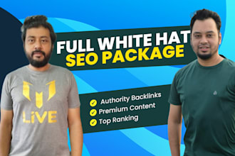 rank your website at top with full white hat SEO package