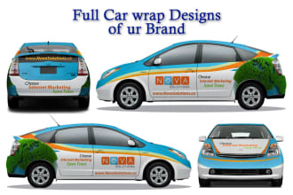 create professional car wrap design of ur brand