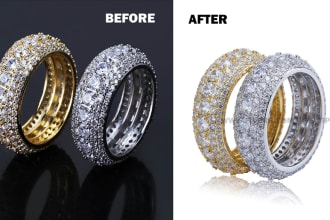 jewelry retouch, amazon product photo, background removal