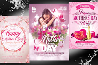 design mothers day flyers in 12 hours