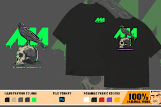 create an epic t shirt design or hoodie for clothing brand