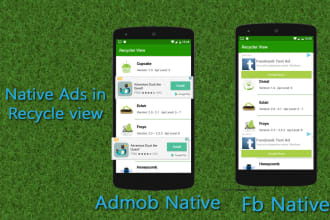integrate native admob and fb audience ads in android app