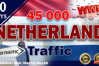 bring unlimited organic targeted netherland web traffic