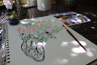 handpaint a watercolor design for you