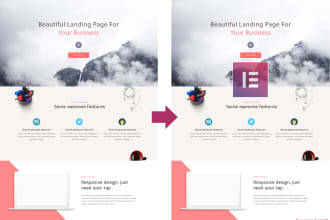 clone copy redesign any website to wordpress elementor template