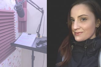 record an american female voice over