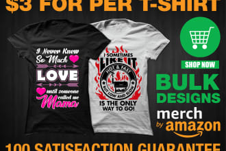 do bulk tshirt designs for you