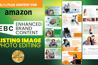 design amazon product image, a plus content or amazon ebc