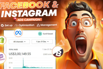 setup shopify facebook ads, instagram ads campaign, fb advertising, fb marketing