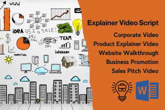 write engaging explainer video scripts for you