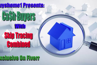 real estate cash buyers with skip tracing