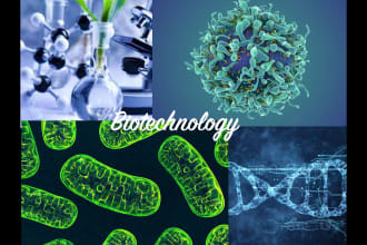 articles on topics related to biotechnology