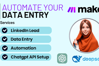 automate data workflows in make com for spreadsheets, chatgpt, and deepseek