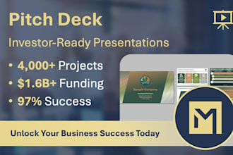 provide an investor ready pitch deck